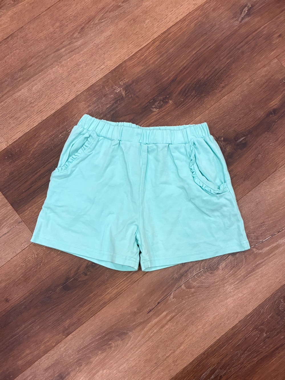 Trotter Street Kids Mint Green Shorts Bottoms Summer Ruffle Cotton 8 Girl